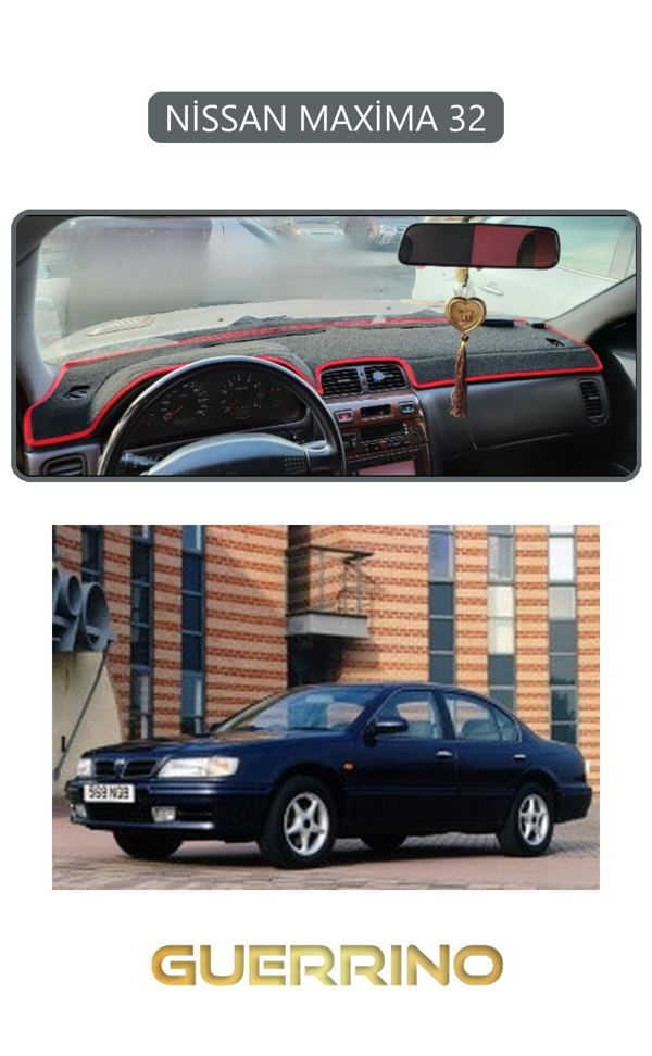 Alisevashop Nissan Maxima 32Torpido Koruma Halısı Gri Kenar  - Image 1