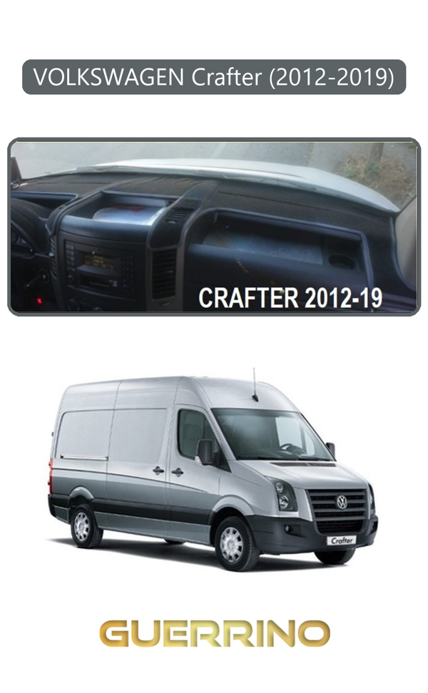 Alisevashop Volkswagen Crafter (2019+)Torpido Koruma Halısı Gri Kenar  - Image 1