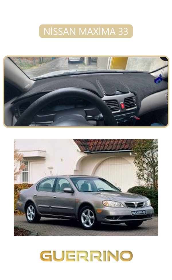 Alisevashop Nissan Maxima 33Torpido Koruma Halısı Bej Kenar  - Image 1