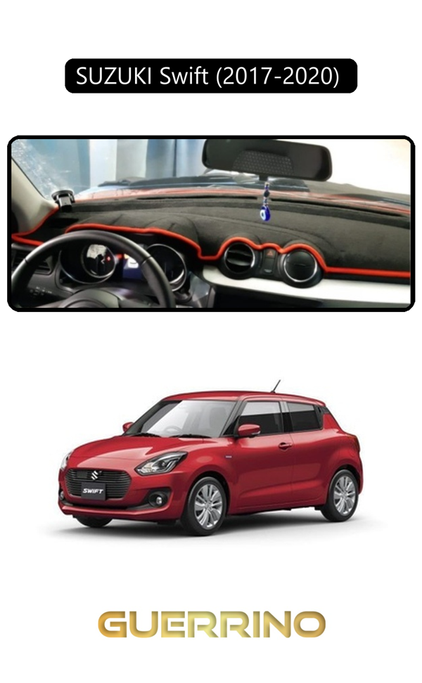 Alisevashop Suzukı Swift   2017-2020 Torpido Koruma Halısı Siyah Kenar  - Image 1