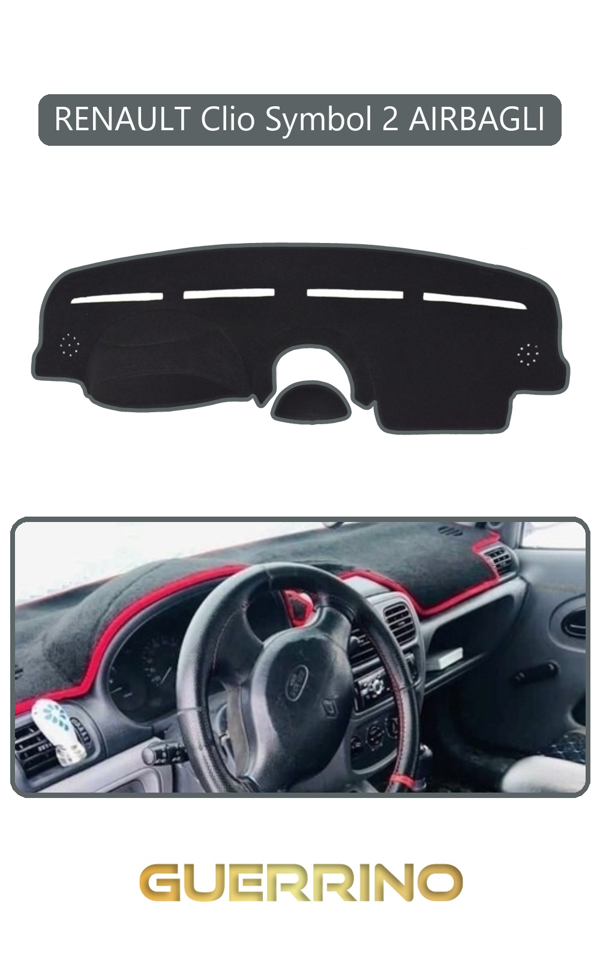 Alisevashop Renault Clio Symbol 2 Aırbaglıtorpido Koruma Halısı Gri Kenar  - Image 1