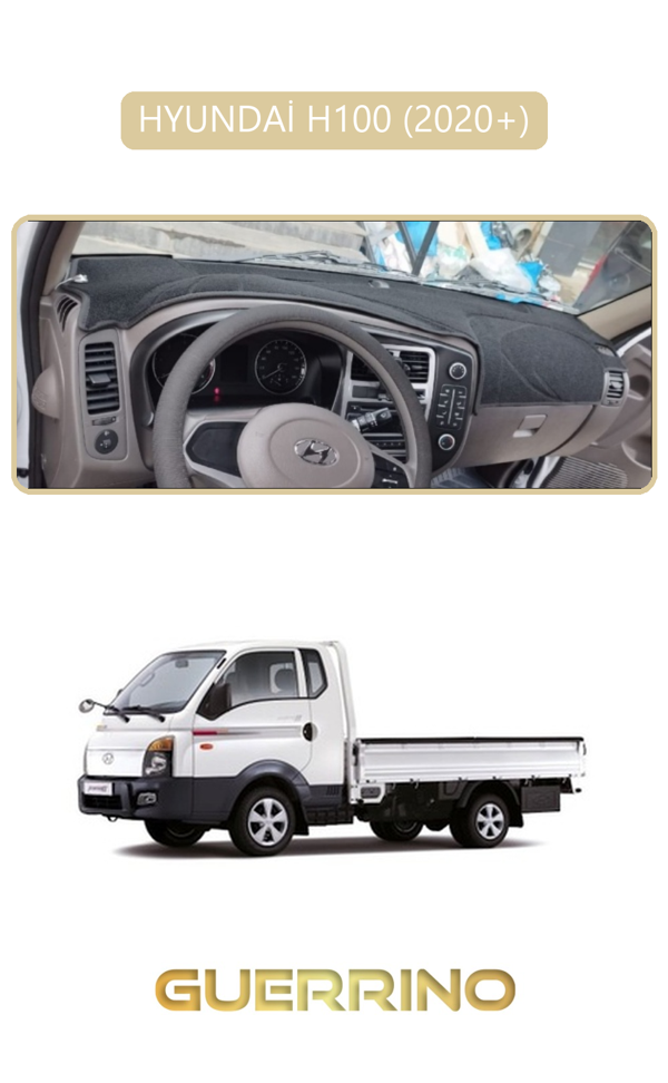 Alisevashop Hyundai H100 2020+Torpido Koruma Halısı Bej Kenar  - Image 1