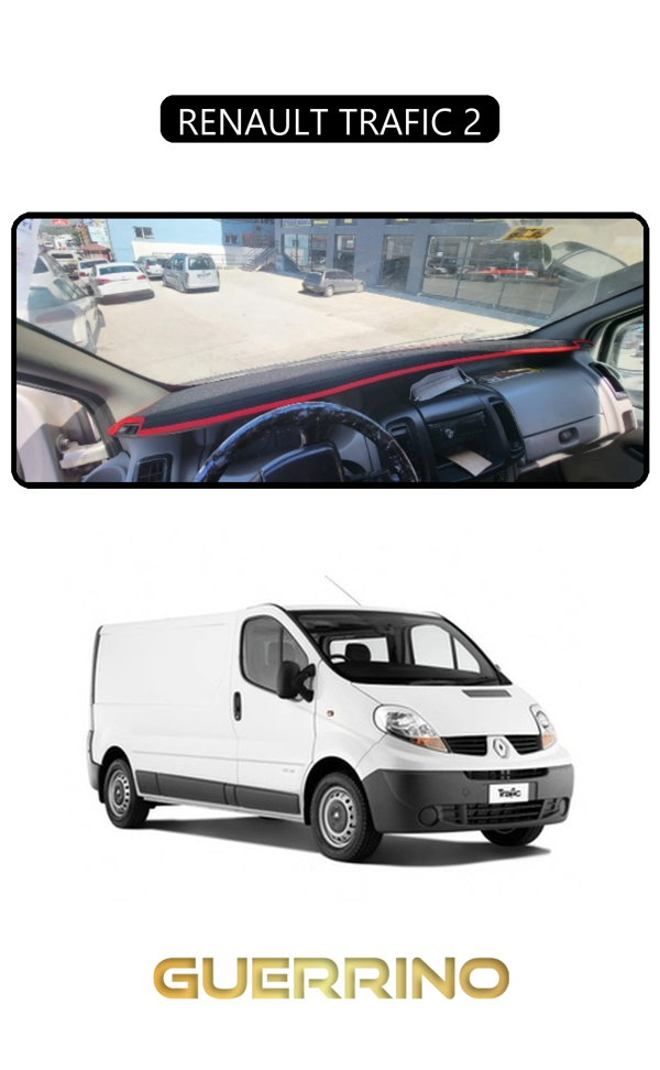 Alisevashop Renault Trafıc 2Torpido Koruma Halısı Siyah Kenar  - Image 1