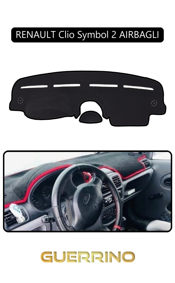 Alisevashop Renault Clio Symbol 2 Aırbaglıtorpido Koruma Halısı Siyah Kenar  - Image 1