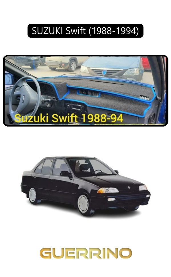 Alisevashop Suzukı Swift  (1988-1994)Torpido Koruma Halısı Siyah Kenar  - Image 1
