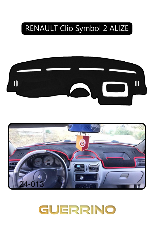 Alisevashop Renault Clio Symbol 2 Alızetorpido Koruma Halısı Siyah Kenar  - Image 1