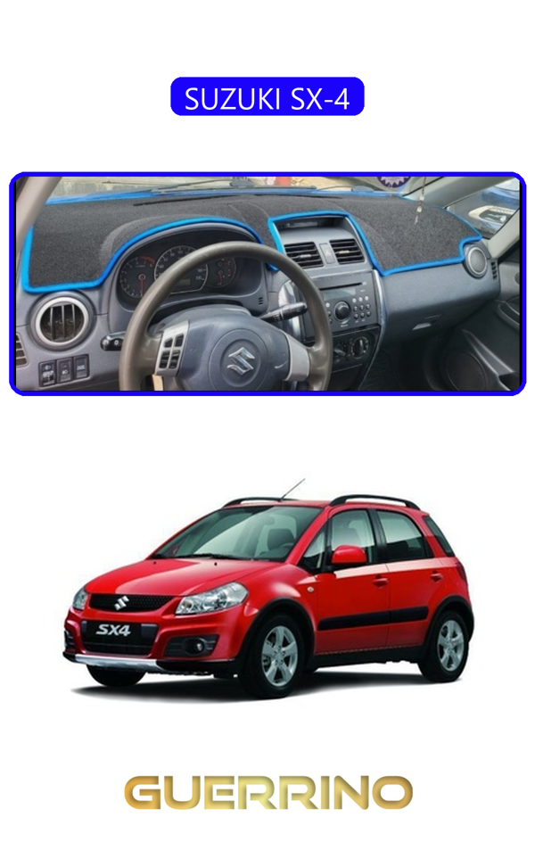 Alisevashop Suzukı Sx-4Torpido Koruma Halısı Mavi Kenar  - Image 1