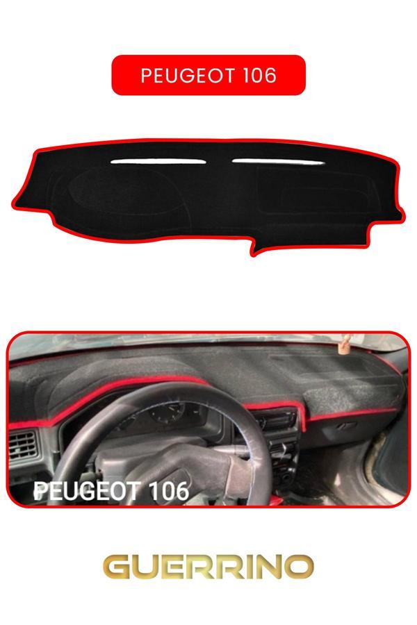 Alisevashop Peugeot 106 Torpido Koruma Halısı Kırmızı Kenar  - Image 1