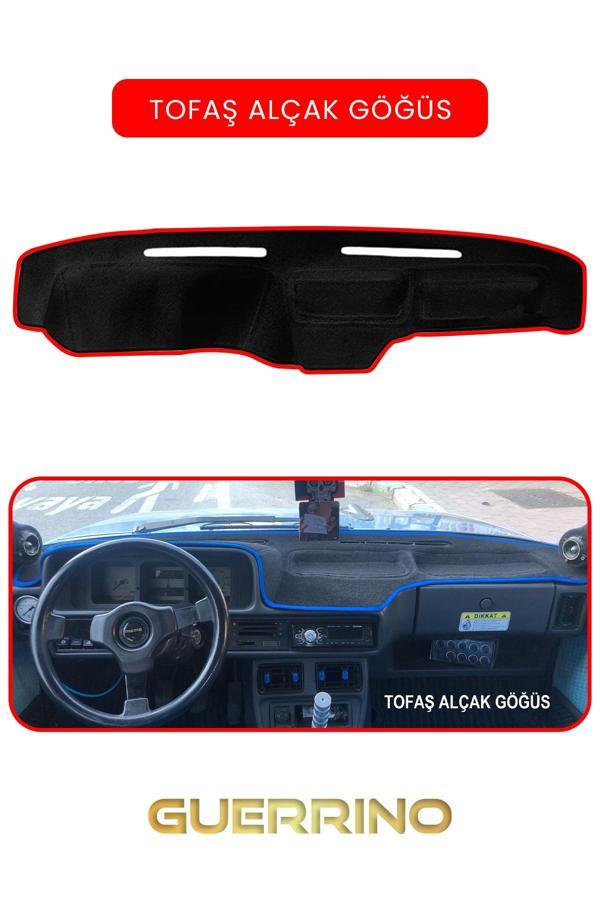 Alisevashop Tofaş Alçak Gögüstorpido Koruma Halısı Kırmızı Kenar  - Image 1