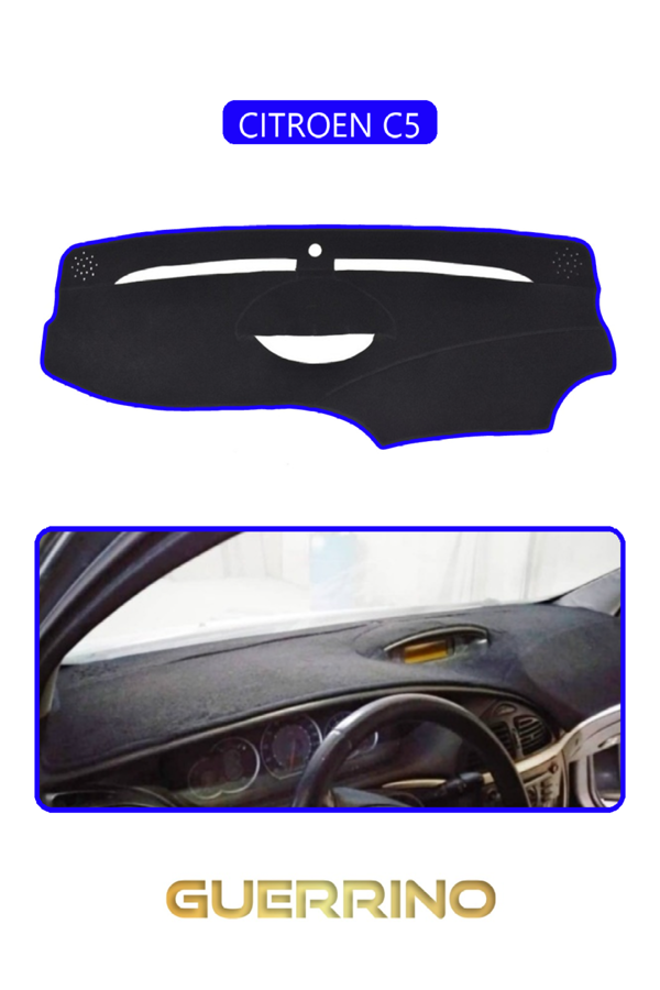 Alisevashop Cıtroen C5Torpido Koruma Halısı Mavi Kenar  - Image 1
