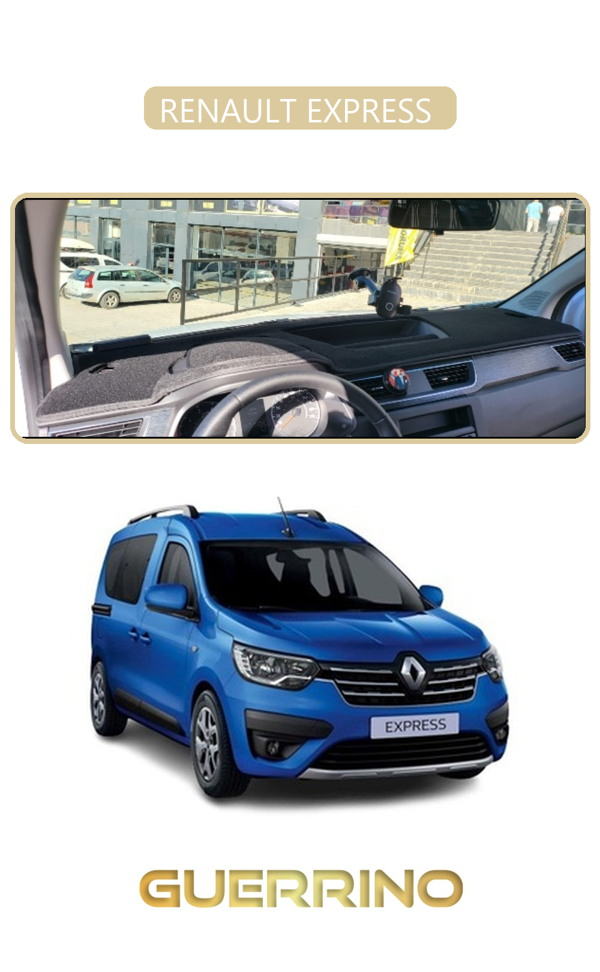 Alisevashop Renault Express Torpido Koruma Halısı Bej Kenar  - Image 1