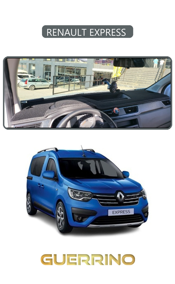 Alisevashop Renault Express Torpido Koruma Halısı Gri Kenar  - Image 1
