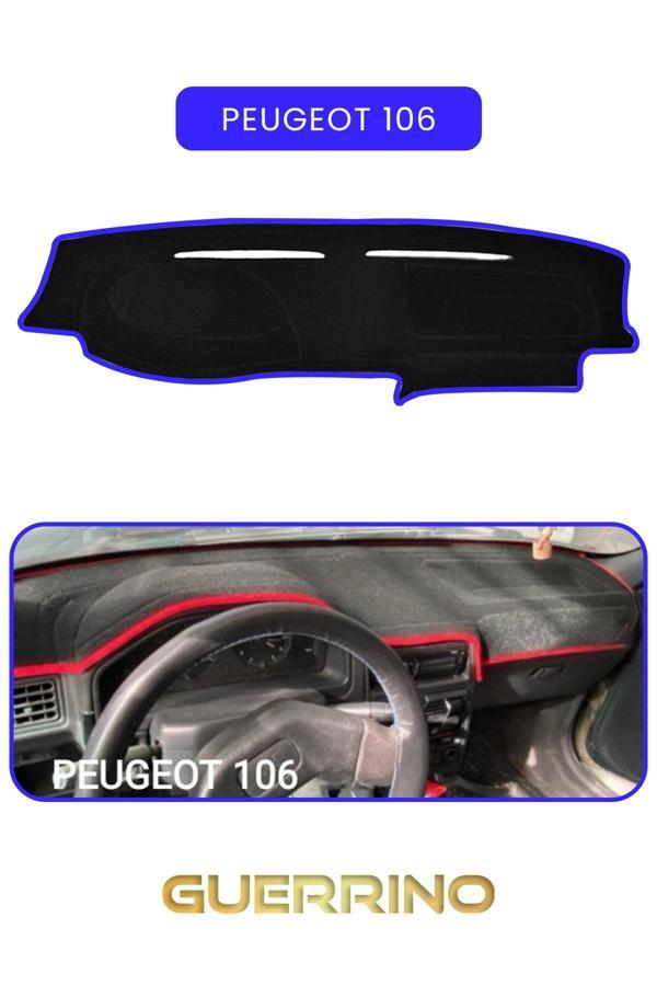 Alisevashop Peugeot 106 Torpido Koruma Halısı Mavi Kenar  - Image 1