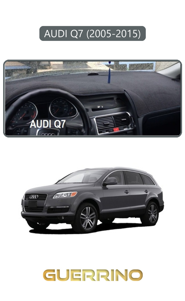 Alisevashop Audı Q7 (2005-2015)Torpido Koruma Halısı Gri Kenar  - Image 1
