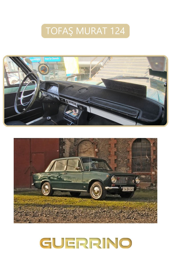 Alisevashop Tofaş Murat 124Torpido Koruma Halısı Bej Kenar  - Image 1