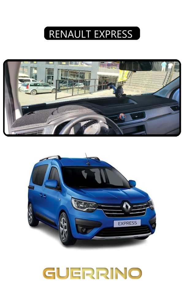Alisevashop Renault Express Torpido Koruma Halısı Siyah Kenar  - Image 1