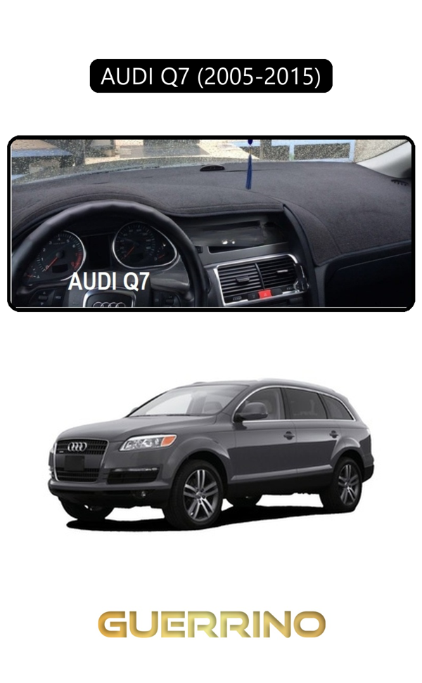 Alisevashop Audı Q7 (2005-2015)Torpido Koruma Halısı Siyah Kenar  - Image 1