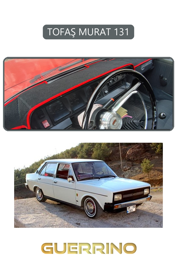 Alisevashop Tofaş Murat 131Torpido Koruma Halısı Gri Kenar  - Image 1