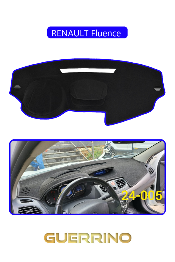 Alisevashop Renault Fluence Torpido Koruma Halısı Mavi Kenar  - Image 1