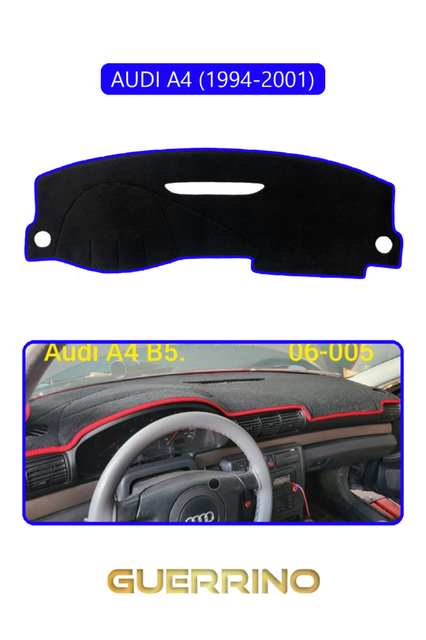 Alisevashop Audı А4 (1994-2001)Torpido Koruma Halısı Mavi Kenar  - Image 1