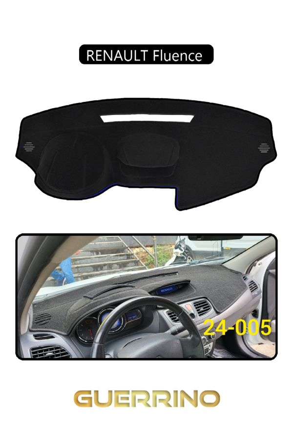 Alisevashop Renault Fluence Torpido Koruma Halısı Siyah Kenar  - Image 1