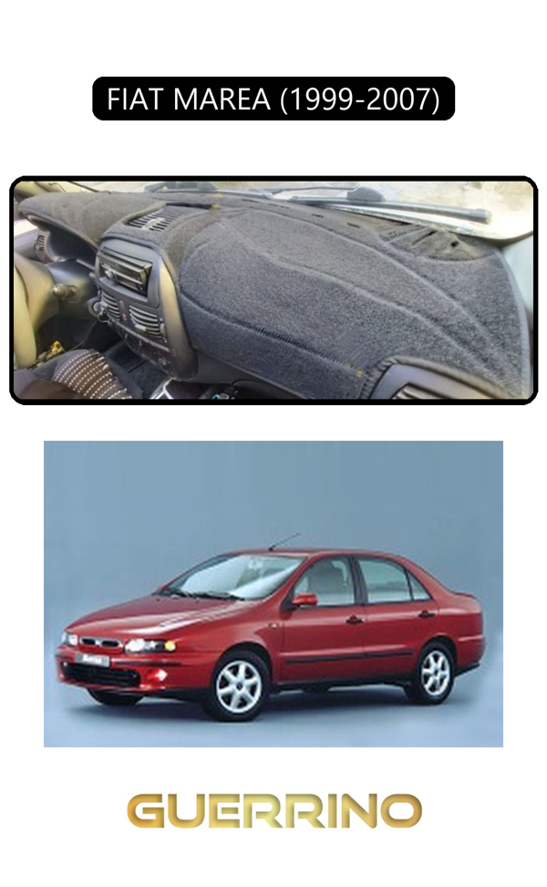Alisevashop Fıat Marea 1999-2007Torpido Koruma Halısı Siyah Kenar  - Image 1