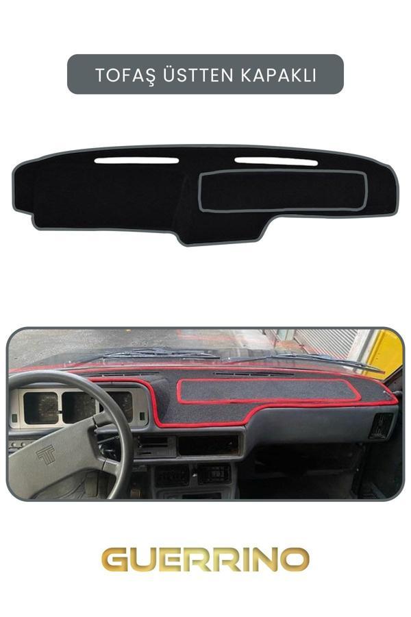 Alisevashop Tofaş Üstten Kapaklıtorpido Koruma Halısı Gri Kenar  - Image 1