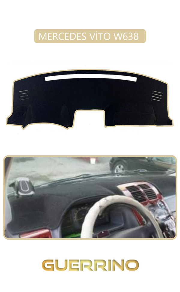 Alisevashop Mercedes Vito W638 Torpido Koruma Halısı Bej Kenar  - Image 1