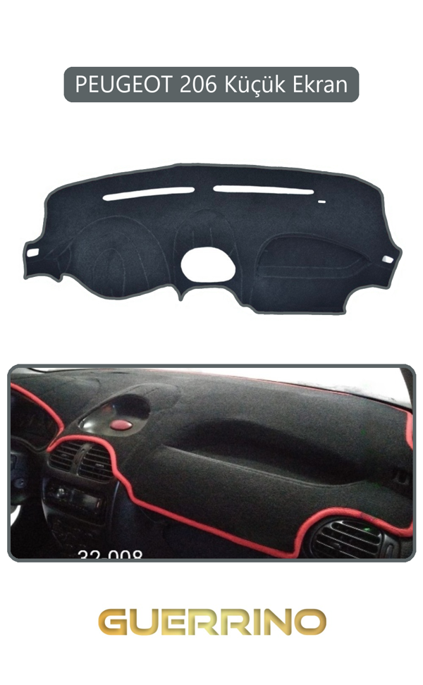 Alisevashop Peugeot 206 Küçük Ekrantorpido Koruma Halısı Gri Kenar  - Image 1