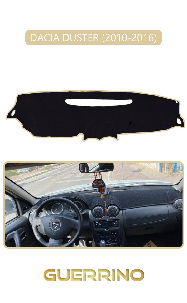 Alisevashop Dacıa Duster 2010-2016Torpido Koruma Halısı Bej Kenar  - Image 1
