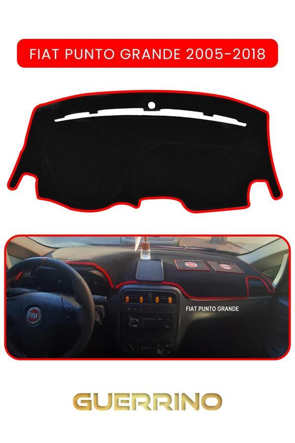 Alisevashop Fıat Punto Grande 2005-2018 Modellerine Uyguntorpido Koruma Halısı Kırmızı Kenar  - Image 1