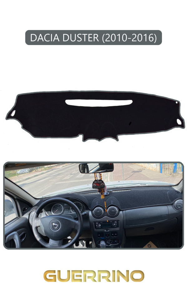 Alisevashop Dacıa Duster 2010-2016Torpido Koruma Halısı Gri Kenar  - Image 1