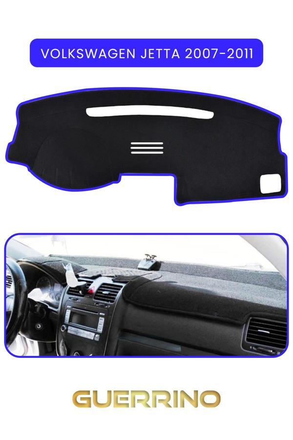 Alisevashop Volkswagen Jetta (2007-2011)Torpido Koruma Halısı Mavi Kenar  - Image 1