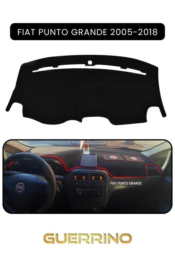 Alisevashop Fıat Punto Grande 2005-2018 Modellerine Uyguntorpido Koruma Halısı Siyah Kenar  - Image 1