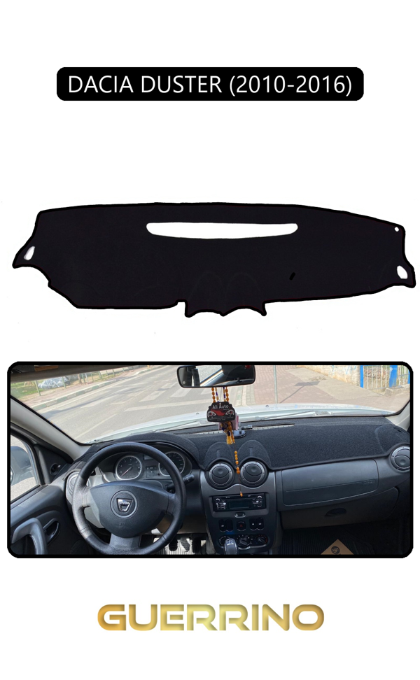 Alisevashop Dacıa Duster 2010-2016Torpido Koruma Halısı Siyah Kenar  - Image 1