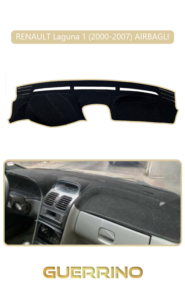 Alisevashop Renault Laguna 1 (2000-2007) Aırbaglıtorpido Koruma Halısı Bej Kenar  - Image 1