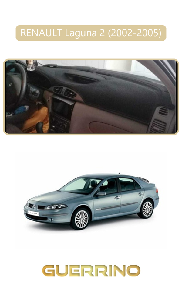 Alisevashop Renault Laguna 2 (2002-2005)Torpido Koruma Halısı Bej Kenar  - Image 1