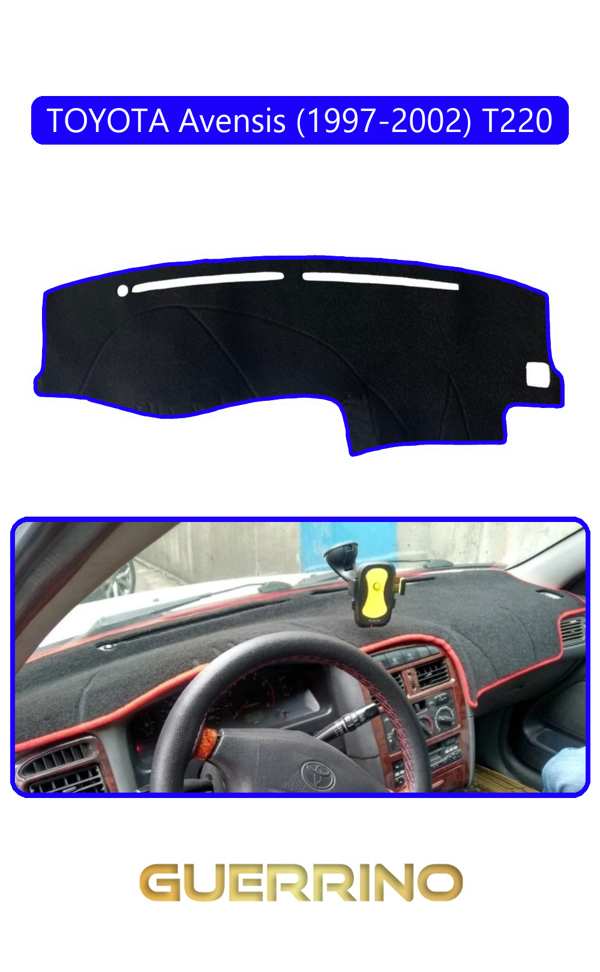 Alisevashop Toyota Avensis (1997-2002) T220Torpido Koruma Halısı Mavi Kenar  - Image 1