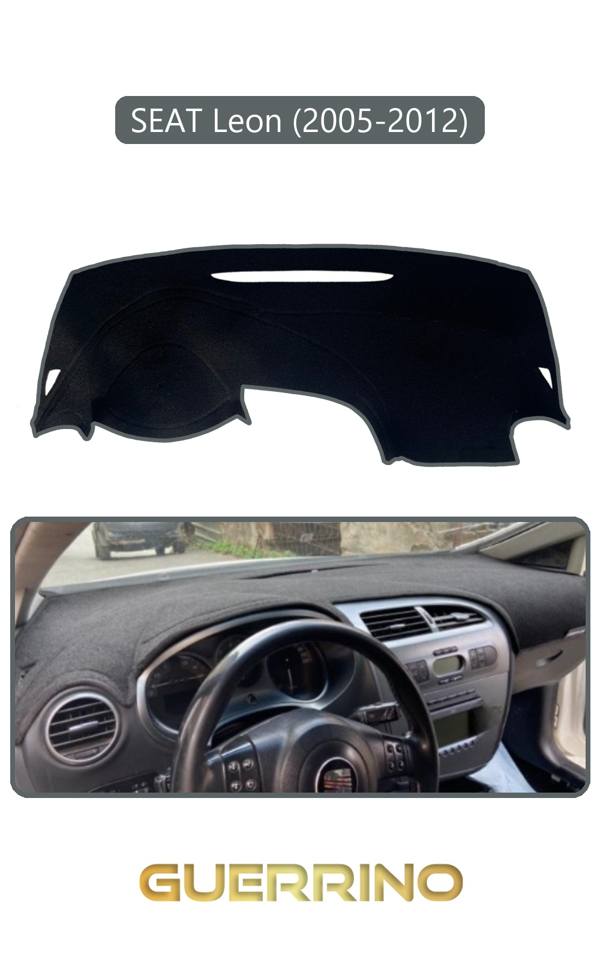 Alisevashop Seat Leon (2005-2012)Torpido Koruma Halısı Gri Kenar  - Image 1