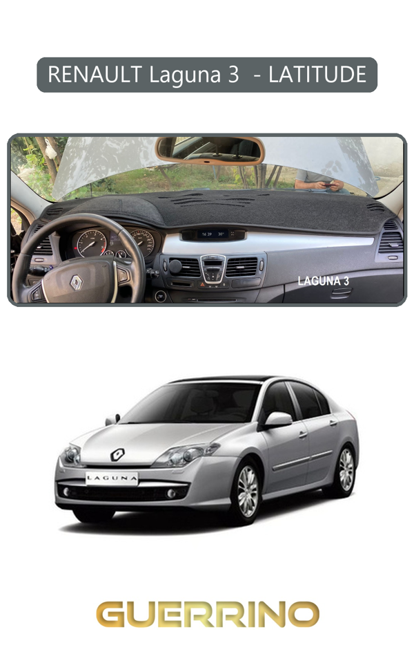 Alisevashop Renault Laguna 3  - Latıtudetorpido Koruma Halısı Gri Kenar  - Image 1
