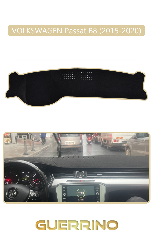 Alisevashop Volkswagen Passat B 8 (2015-2020)Torpido Koruma Halısı Bej Kenar  - Image 1
