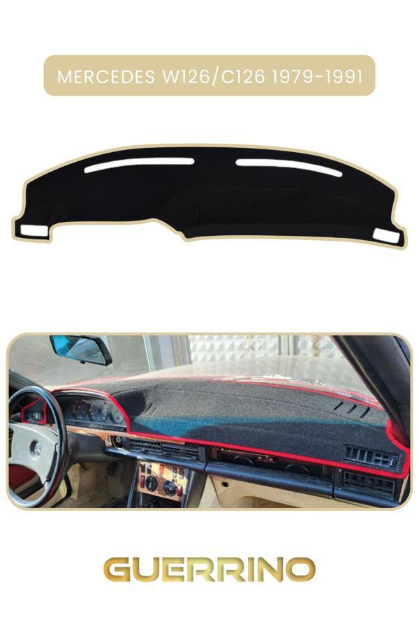 Alisevashop Mercedes W126/C126 1979-1991Torpido Koruma Halısı Bej Kenar  - Image 1