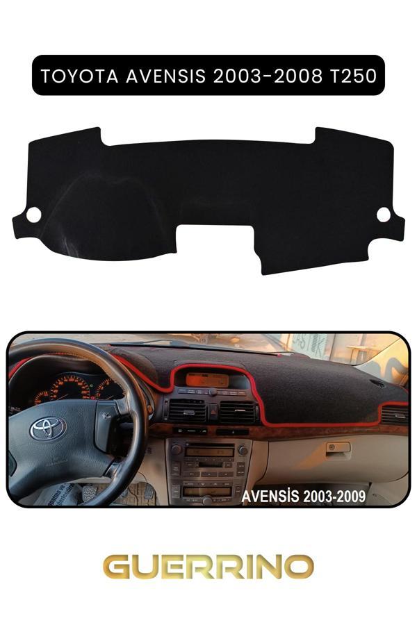 Alisevashop Toyota Avensis (2003-2008) T250Torpido Koruma Halısı Siyah Kenar  - Image 1