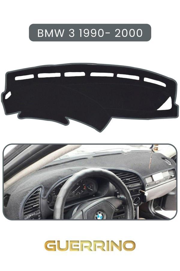 Alisevashop Bmw 3 1990-2000Torpido Koruma Halısı Gri Kenar  - Image 1