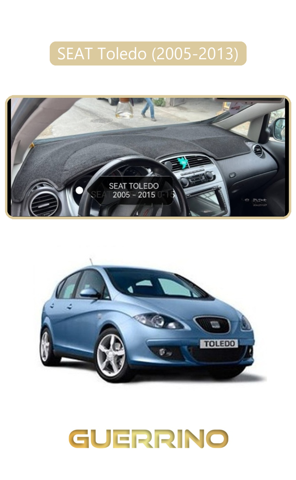 Alisevashop Seat Toledo (2005-2013)Torpido Koruma Halısı Bej Kenar  - Image 1