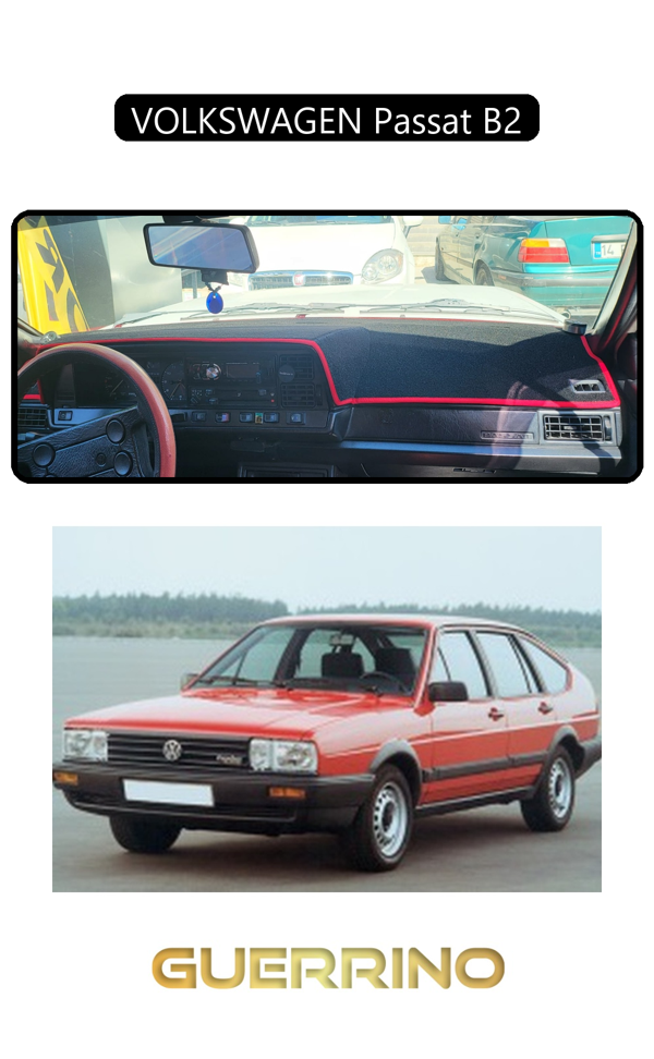 Alisevashop Volkswagen Passat B2Torpido Koruma Halısı Siyah Kenar  - Image 1