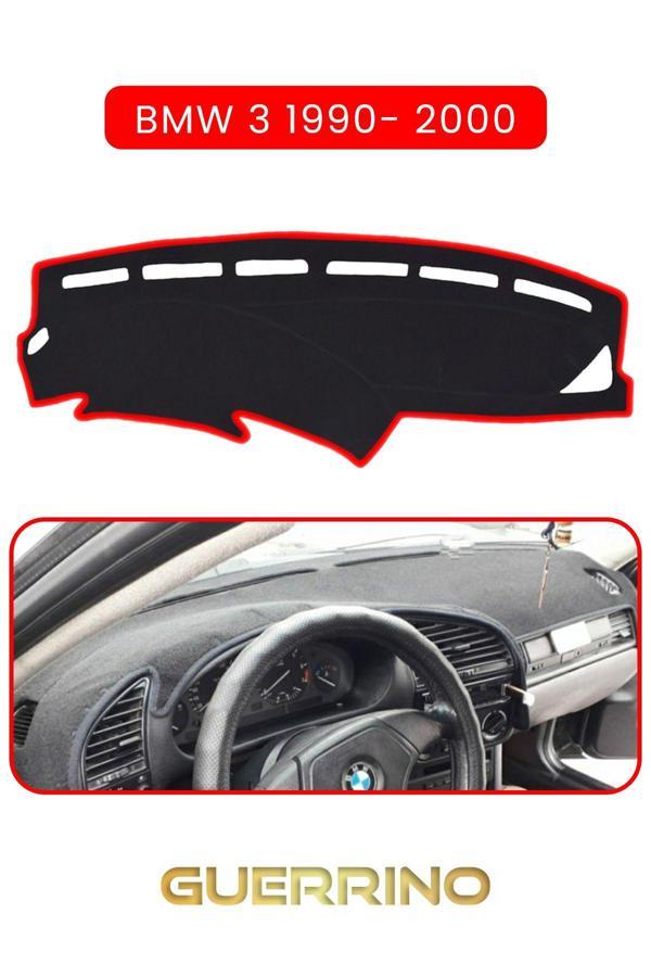 Alisevashop Bmw 3 1990-2000Torpido Koruma Halısı Kırmızı Kenar  - Image 1