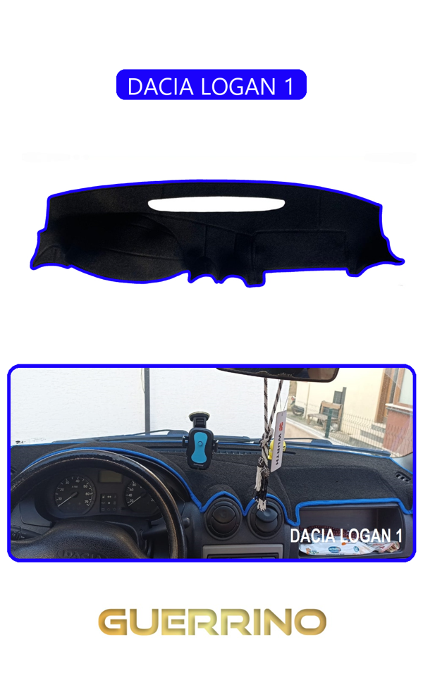 Alisevashop Dacıa Logan 1Torpido Koruma Halısı Mavi Kenar  - Image 1