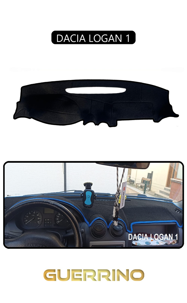Alisevashop Dacıa Logan 1Torpido Koruma Halısı Siyah Kenar  - Image 1