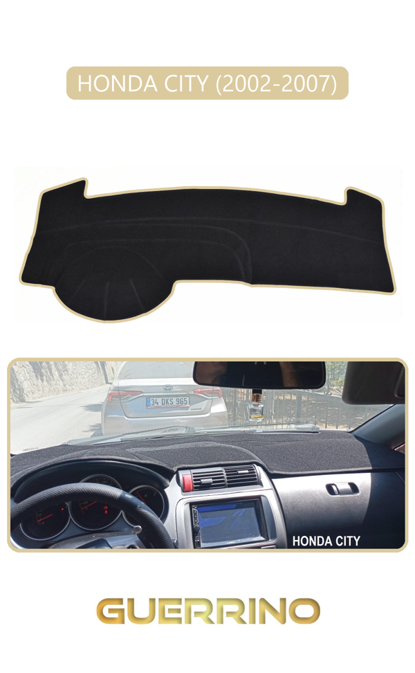 Alisevashop Honda Cıty 2002-2007Torpido Koruma Halısı Bej Kenar  - Image 1